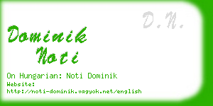 dominik noti business card